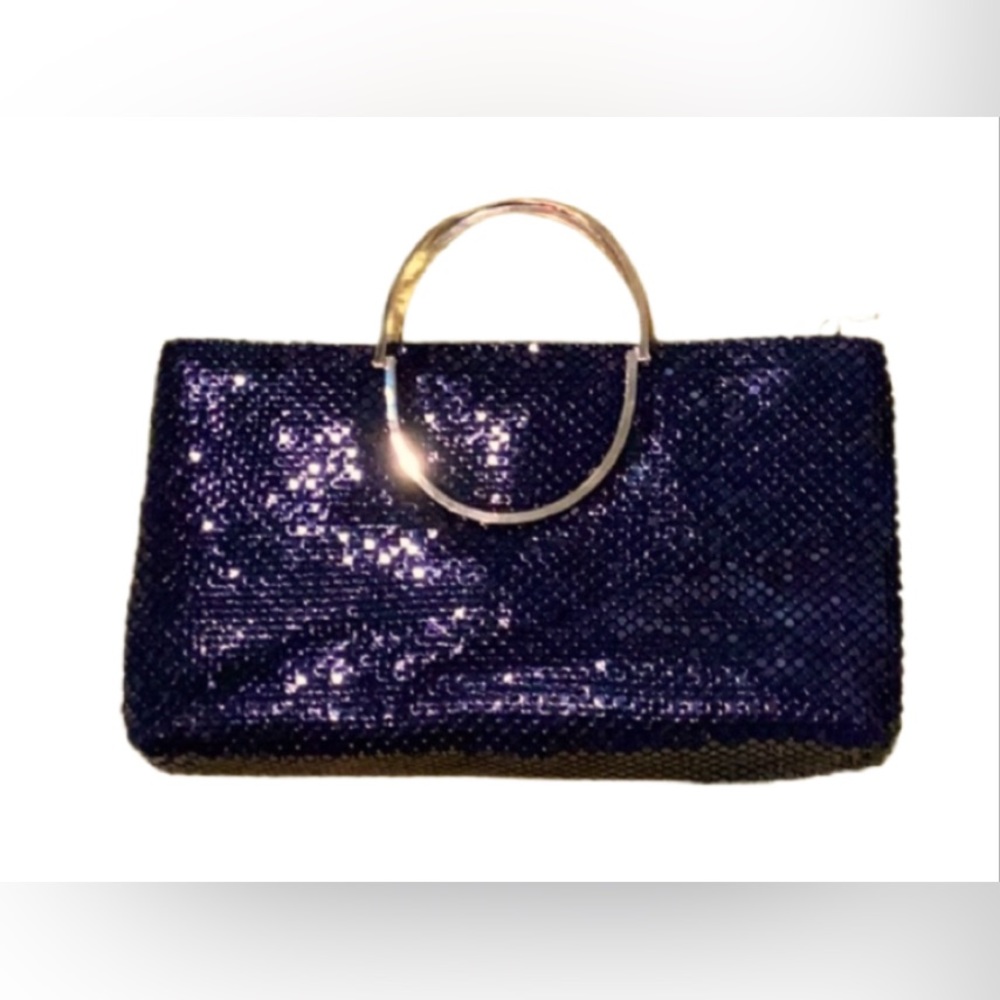 Another Y & S Original Metal Black Sequin Clutch